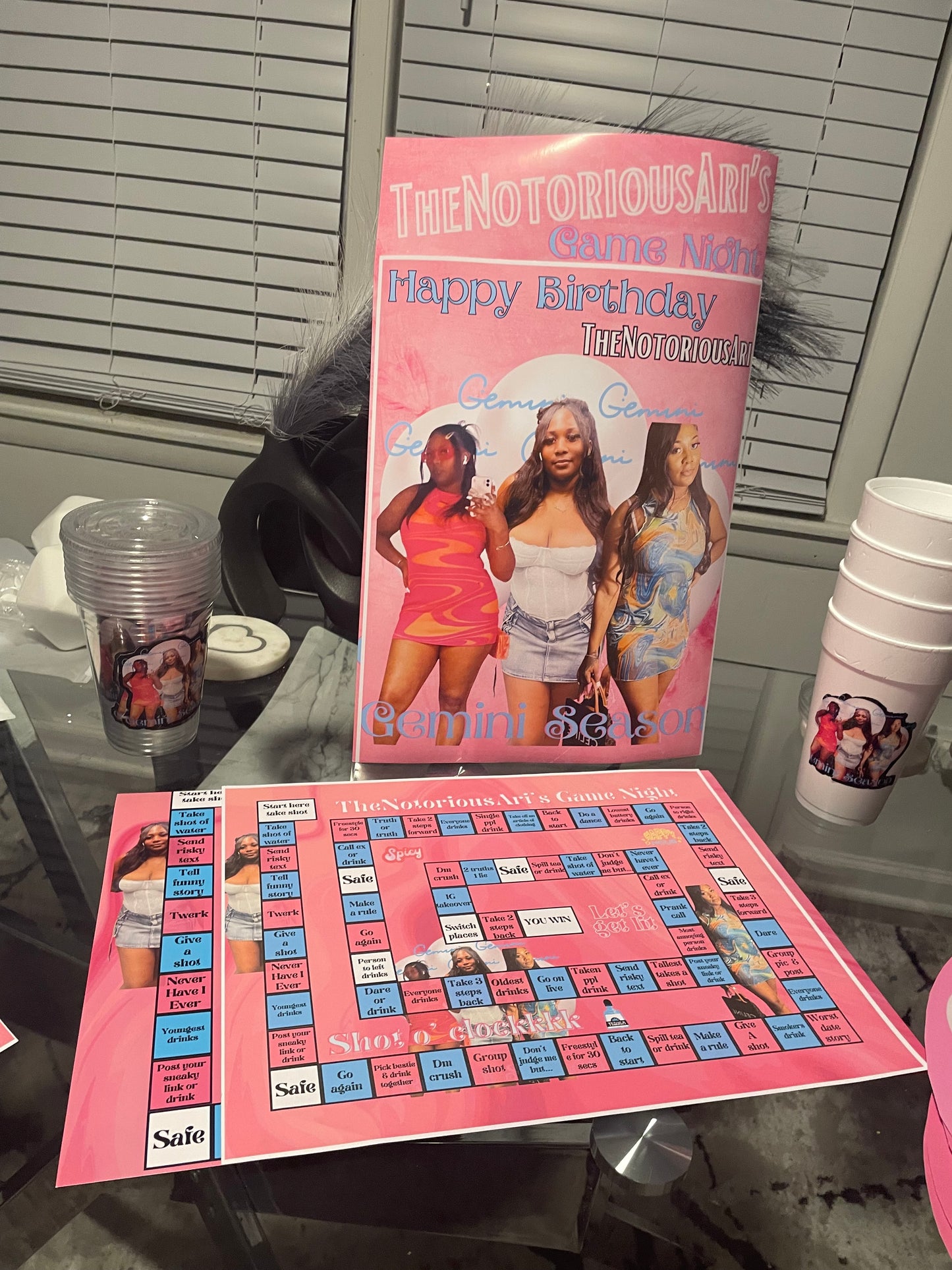 1 Medium Poster & 1 Medium Game Board