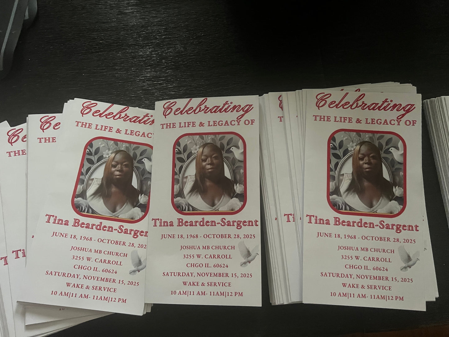 Paradise Obituaries Bundle 4 page